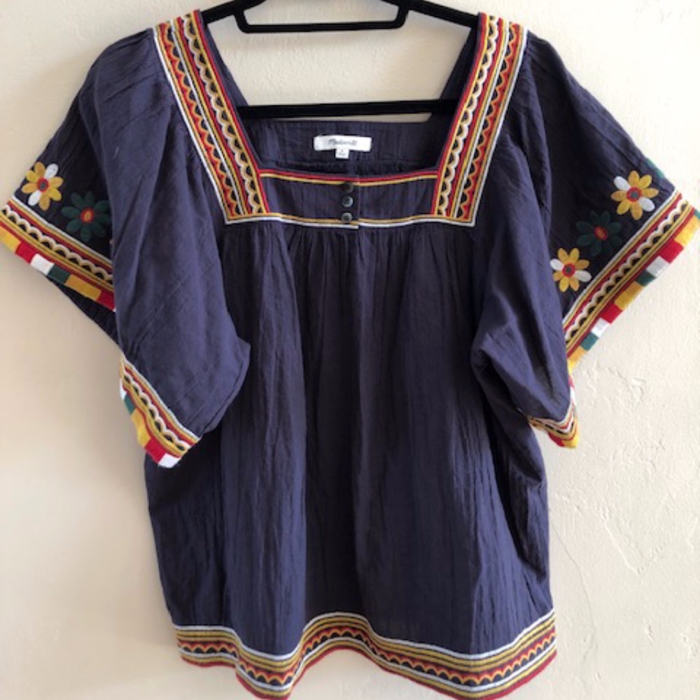 Madewell Sandblossom Top Navy